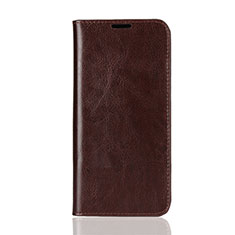 Funda de Cuero Cartera con Soporte Carcasa L08 para Huawei Honor View 10 Lite Marron