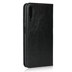 Funda de Cuero Cartera con Soporte Carcasa L08 para Huawei P Smart Pro (2019) Negro