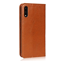 Funda de Cuero Cartera con Soporte Carcasa L08 para Huawei P Smart Z (2019) Naranja