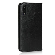 Funda de Cuero Cartera con Soporte Carcasa L08 para Huawei Y9 Prime (2019) Negro