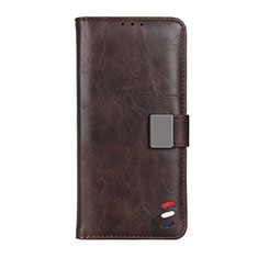 Funda de Cuero Cartera con Soporte Carcasa L08 para Realme V15 5G Marron