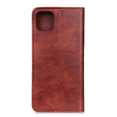 Funda de Cuero Cartera con Soporte Carcasa L08 para Samsung Galaxy A71 4G A715 Marron