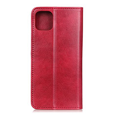 Funda de Cuero Cartera con Soporte Carcasa L08 para Samsung Galaxy A71 5G Rojo