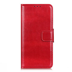 Funda de Cuero Cartera con Soporte Carcasa L08 para Samsung Galaxy M51 Rojo