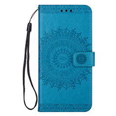 Funda de Cuero Cartera con Soporte Carcasa L08 para Samsung Galaxy S20 Plus Azul