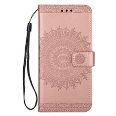 Funda de Cuero Cartera con Soporte Carcasa L08 para Samsung Galaxy S20 Plus Oro Rosa