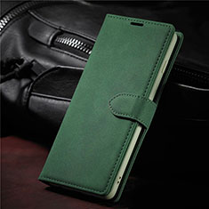 Funda de Cuero Cartera con Soporte Carcasa L08 para Samsung Galaxy S21 Plus 5G Verde Noche