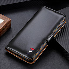 Funda de Cuero Cartera con Soporte Carcasa L08 para Xiaomi Redmi K30S 5G Negro