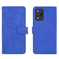 Funda de Cuero Cartera con Soporte Carcasa L08Z para Realme 8 5G Azul