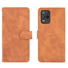 Funda de Cuero Cartera con Soporte Carcasa L08Z para Realme 8 5G Marron