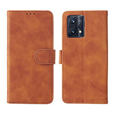 Funda de Cuero Cartera con Soporte Carcasa L08Z para Realme 9 4G Marron