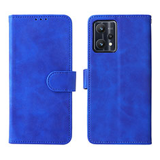 Funda de Cuero Cartera con Soporte Carcasa L08Z para Realme 9 5G Azul