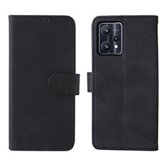 Funda de Cuero Cartera con Soporte Carcasa L08Z para Realme 9 5G Negro