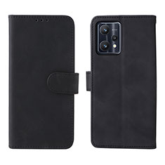 Funda de Cuero Cartera con Soporte Carcasa L08Z para Realme 9 Pro 5G Negro