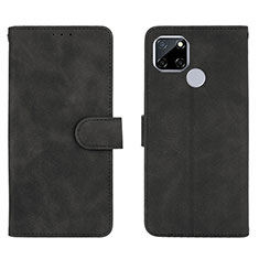 Funda de Cuero Cartera con Soporte Carcasa L08Z para Realme C12 Negro