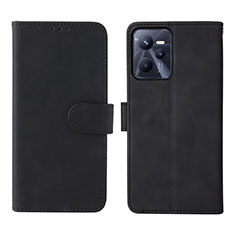 Funda de Cuero Cartera con Soporte Carcasa L08Z para Realme C35 Negro