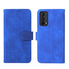 Funda de Cuero Cartera con Soporte Carcasa L08Z para Realme GT Master 5G Azul