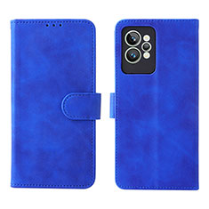 Funda de Cuero Cartera con Soporte Carcasa L08Z para Realme GT2 Pro 5G Azul