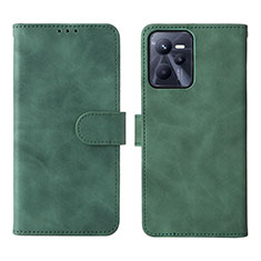 Funda de Cuero Cartera con Soporte Carcasa L08Z para Realme Narzo 50A Prime Verde