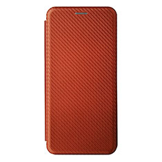 Funda de Cuero Cartera con Soporte Carcasa L08Z para Samsung Galaxy A12 Marron