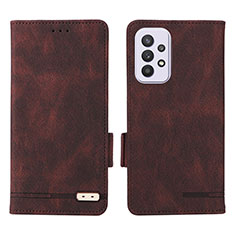 Funda de Cuero Cartera con Soporte Carcasa L08Z para Samsung Galaxy A33 5G Marron