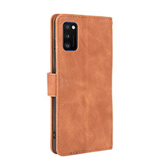 Funda de Cuero Cartera con Soporte Carcasa L08Z para Samsung Galaxy A41 Marron