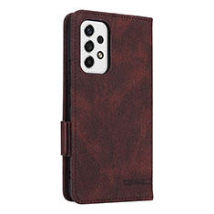 Funda de Cuero Cartera con Soporte Carcasa L08Z para Samsung Galaxy A53 5G Marron