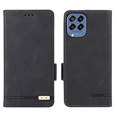 Funda de Cuero Cartera con Soporte Carcasa L08Z para Samsung Galaxy M33 5G Negro