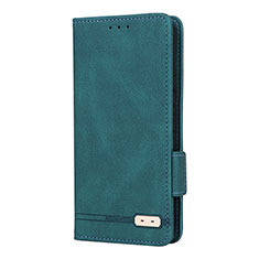 Funda de Cuero Cartera con Soporte Carcasa L08Z para Samsung Galaxy S21 FE 5G Verde