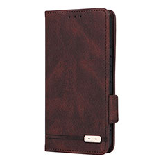 Funda de Cuero Cartera con Soporte Carcasa L08Z para Samsung Galaxy S21 Plus 5G Marron