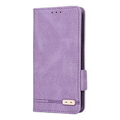 Funda de Cuero Cartera con Soporte Carcasa L08Z para Samsung Galaxy S21 Plus 5G Morado