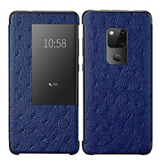 Funda de Cuero Cartera con Soporte Carcasa L09 para Huawei Mate 20 Azul