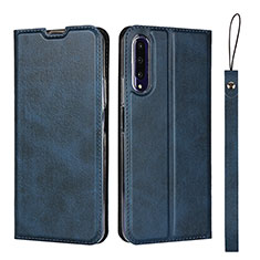 Funda de Cuero Cartera con Soporte Carcasa L09 para Huawei P Smart Pro (2019) Azul