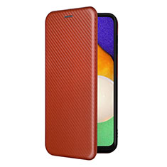 Funda de Cuero Cartera con Soporte Carcasa L09Z para Samsung Galaxy A04s Marron