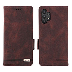 Funda de Cuero Cartera con Soporte Carcasa L09Z para Samsung Galaxy A32 5G Marron