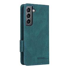 Funda de Cuero Cartera con Soporte Carcasa L09Z para Samsung Galaxy S22 5G Verde