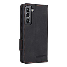 Funda de Cuero Cartera con Soporte Carcasa L09Z para Samsung Galaxy S23 Plus 5G Negro