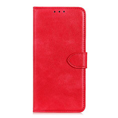 Funda de Cuero Cartera con Soporte Carcasa L10 para Huawei Enjoy 10S Rojo