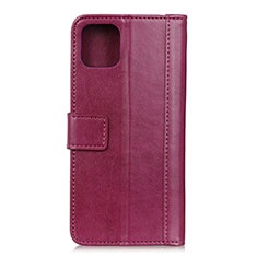 Funda de Cuero Cartera con Soporte Carcasa L10 para Huawei Honor 30S Rojo Rosa