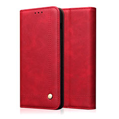 Funda de Cuero Cartera con Soporte Carcasa L10 para Oppo A91 Rojo