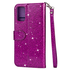 Funda de Cuero Cartera con Soporte Carcasa L10 para Samsung Galaxy S20 Plus 5G Morado