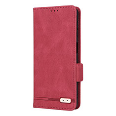 Funda de Cuero Cartera con Soporte Carcasa L10Z para Samsung Galaxy A32 4G Rojo