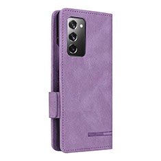 Funda de Cuero Cartera con Soporte Carcasa L10Z para Samsung Galaxy Z Fold2 5G Morado