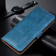 Funda de Cuero Cartera con Soporte Carcasa L11 para Huawei P40 Lite E Azul