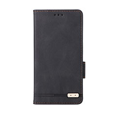 Funda de Cuero Cartera con Soporte Carcasa L11Z para Samsung Galaxy A22 5G Negro