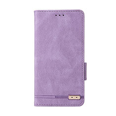 Funda de Cuero Cartera con Soporte Carcasa L11Z para Samsung Galaxy A22s 5G Morado