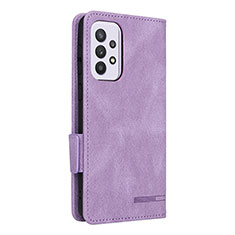 Funda de Cuero Cartera con Soporte Carcasa L11Z para Samsung Galaxy A33 5G Morado