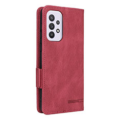 Funda de Cuero Cartera con Soporte Carcasa L11Z para Samsung Galaxy A33 5G Rojo