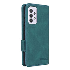 Funda de Cuero Cartera con Soporte Carcasa L11Z para Samsung Galaxy A33 5G Verde