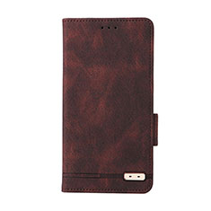 Funda de Cuero Cartera con Soporte Carcasa L11Z para Samsung Galaxy F42 5G Marron